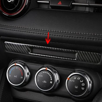 

For Mazda CX-3 cx3 Accessories 2015 2016 2017 2018 ABS Carbon Fibre/red Interior Dashboard Strip Cover Trim Car-Styling 1pcs