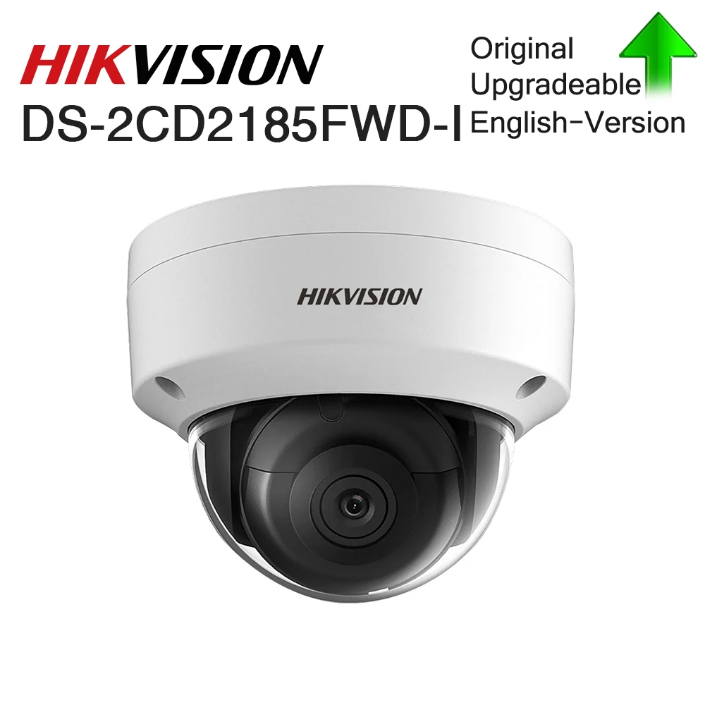 

Hikvision Original IP Camera 8MP IR Fixed Dome DS-2CD2185FWD-I Network Camera POE H.265 Updatable CCTV security H.265 IP67