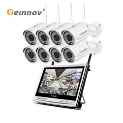 Einnov 8CH NVR CCTV wi-fi-комплект камера видеонаблюдения IP 8CH 1080 P HD беспроводная камера безопасности домашняя P2P ночного видения