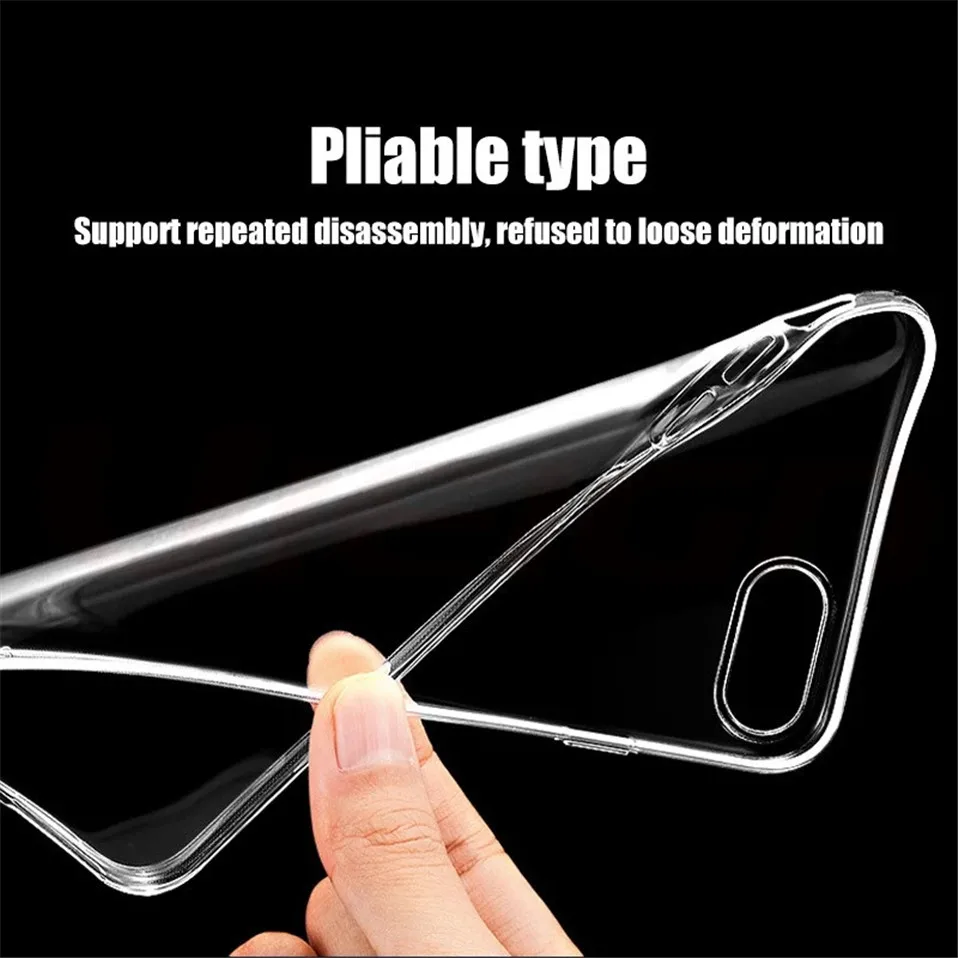 Transparent TPU case for iPhone X 6 6s 7 8 Plus 03