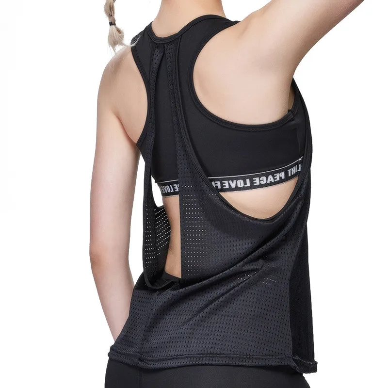 

Women Fitness Sport Shirt Women Sleeveless Yoga Top Running Shirt Tank Vest Fitness Bra Vest style Sports Shirt Fitness Clothing