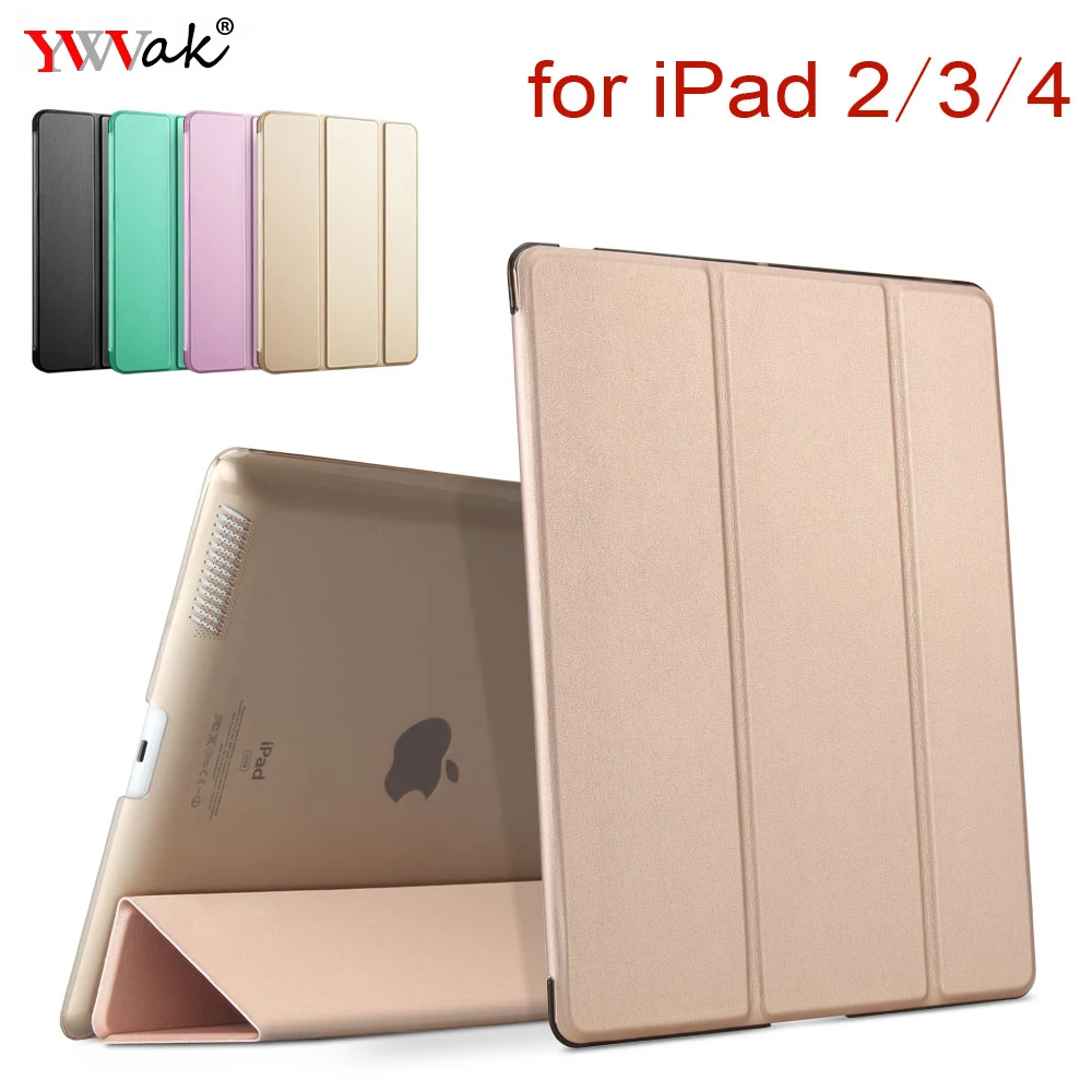 Для iPad 2/3/4, ywvak из линейки YiPPee Цвет PU Smart Cover чехол Магнит wake up sleep для apple iPad2 iPad3 iPad4