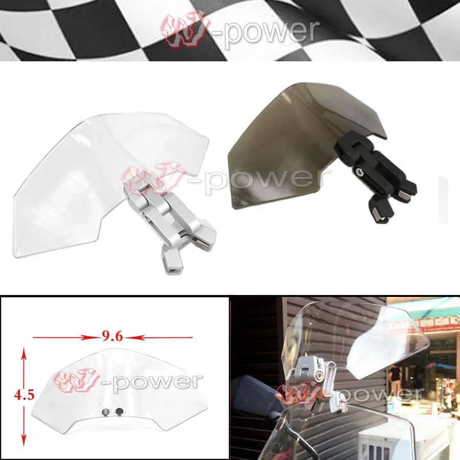 Universal Motorcycle Windshield Airflow Adjustable Windscreen extension