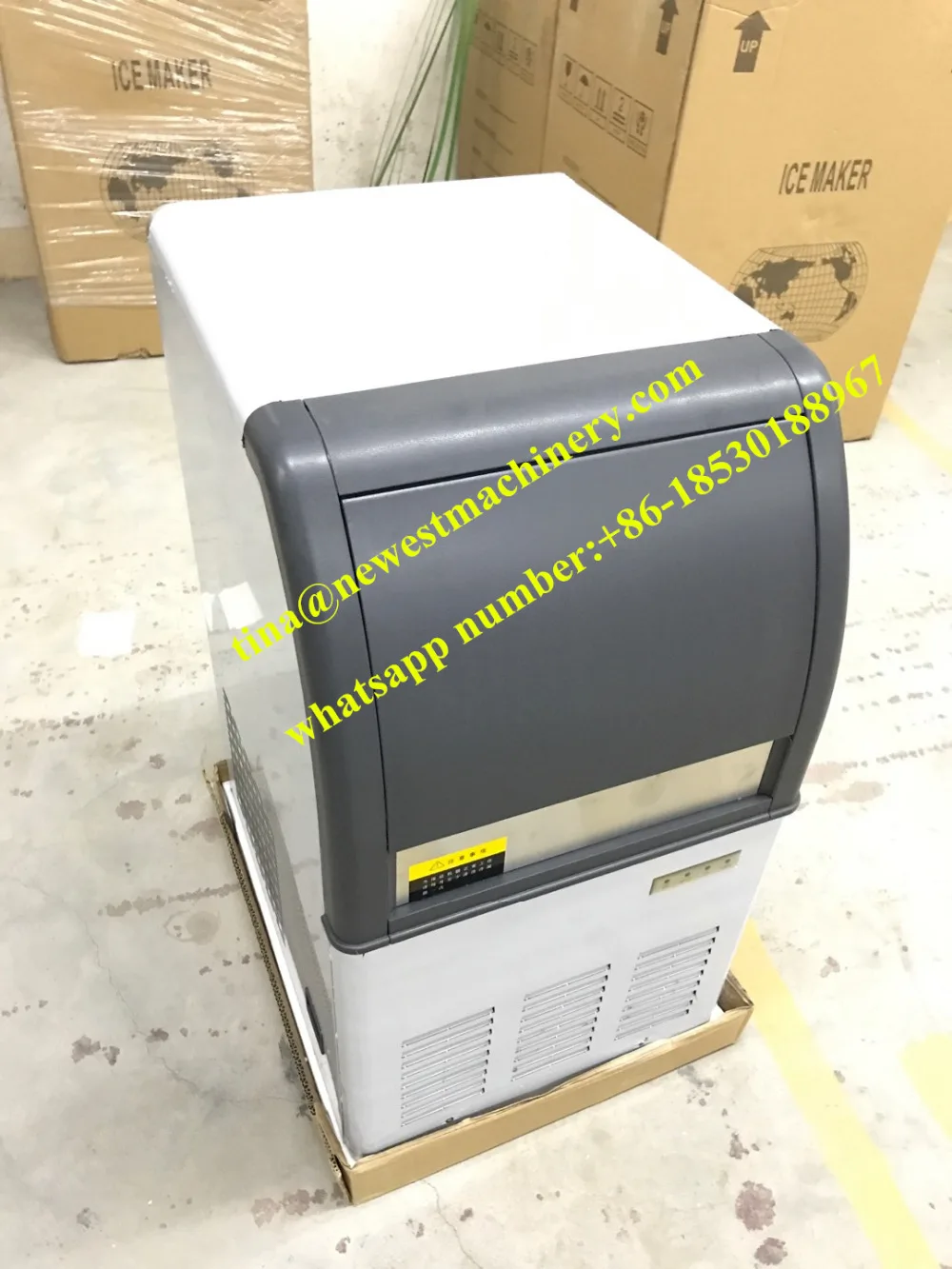 

China special 22*22*22mm ice tube machines Square round ice tube making machinery