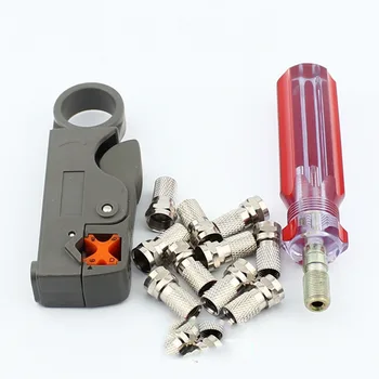 

Cable F head line tools Extrusion type F head 75-5 wire stripping knife 10 inch booster