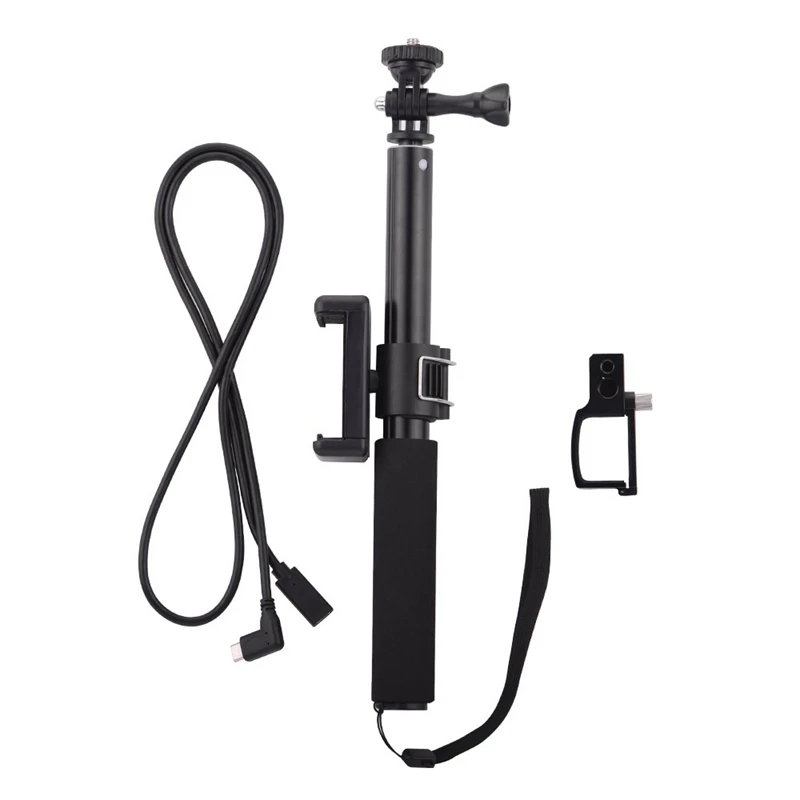 Удлинитель шест палка для селфи для Dji Osmo Карманный ручной карданный стабилизатор с кронштейном для крепления телефона зажим кабель для type-C Pho