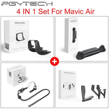 

PGYTECH DJI Mavic AIR set Accessories Landing Gear & Controller Clasp & Control Stick Protector & Lens hood for mavic air drone