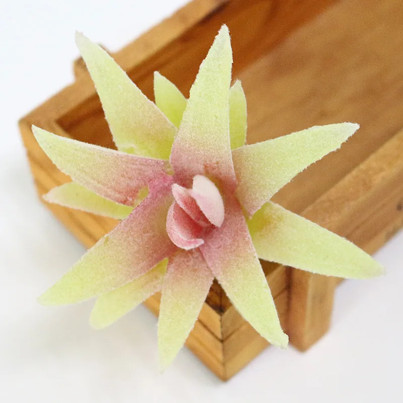 Flone Mini Artificial PU Flocking Succulent Plants Real Touch Hand Feel Plants Fake Plant Flower Home Decor Accessories (23)