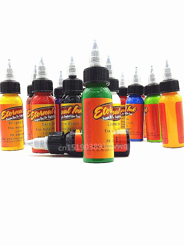 

16 Colors Set 1 oz 30ml/Bottle Tattoo inks Pigment Kit for 3D makeup beauty skin body art Permanent makeup