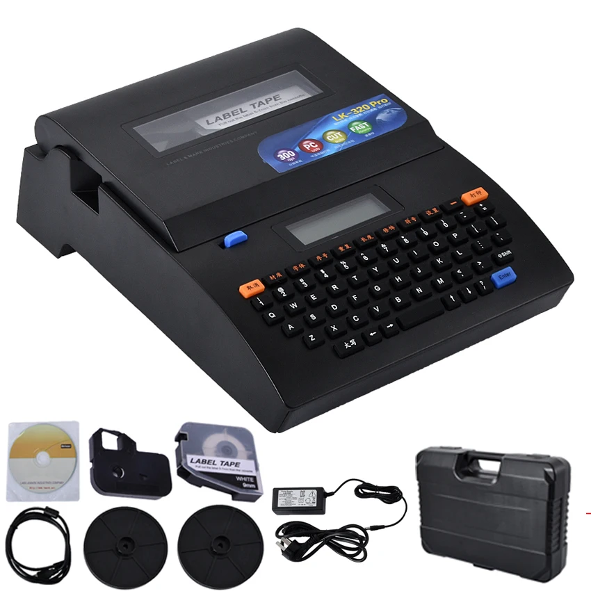 

L-MARK Cable id Printer +Can Connect PC Electronic Lettering Machine PVC Tube Printer Wire Marking Machine LK-320Pro