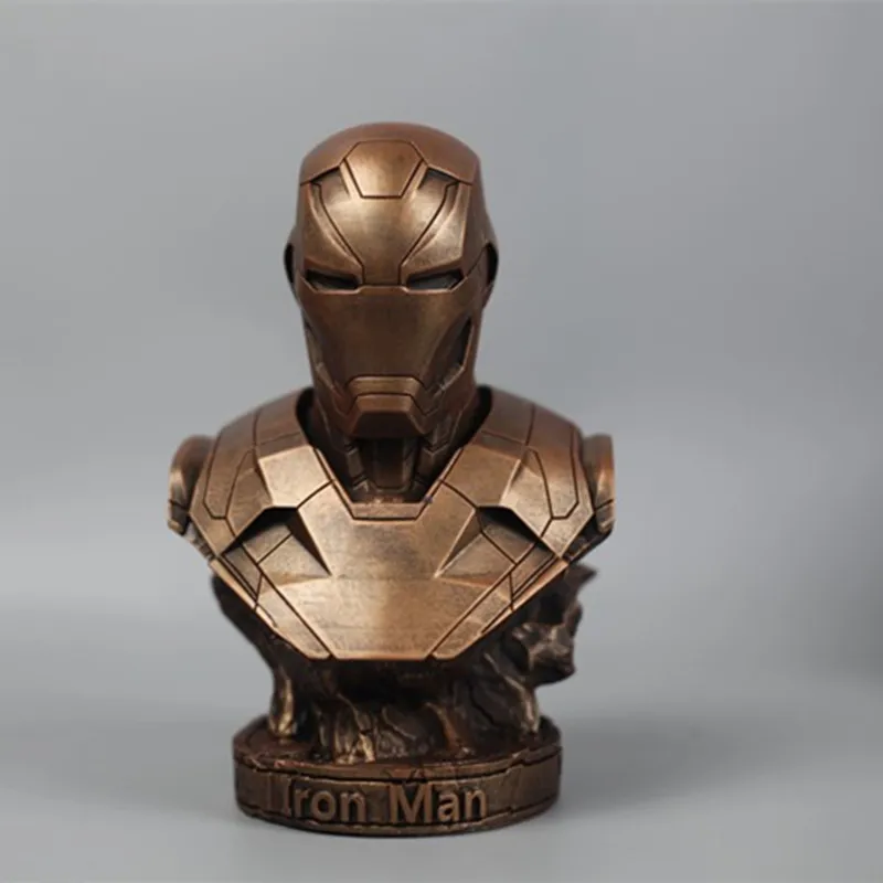 

Avengers: Infinity War - Part II Iron Man Bust Statue Tony Stark Fighters Resin Handmade Endgame Collection Decoration R1022