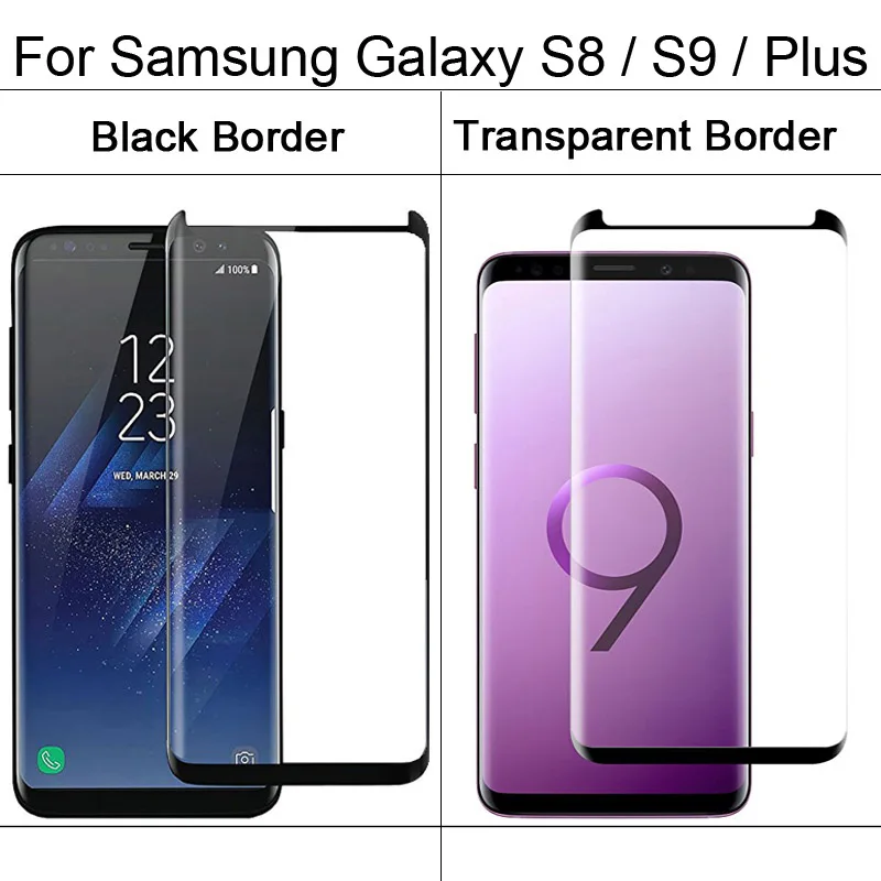 TOMKAS 5D Стекло для samsung S9 Экран протектор Закаленное 3D Защитная крышка Galaxy плюс S8