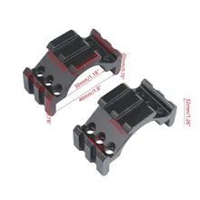 MIZUGIWA треугольный прицел крепления 20 мм двойной подвесной чехол 46 мм длина для подсветки и лазеров 2 шт в одной сумке