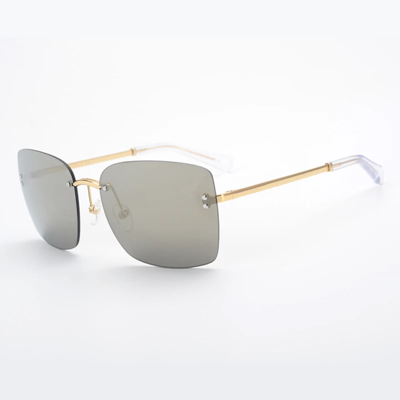 Verpackung no De 2019 Feminino Oculos 4 1 Designer no 2 Frauen Mode Marke Rahmen Sol no Randlose No 5 Luxus Legierung Box Mit no 3 Sonnenbrille Brillen WOPpPZ1C