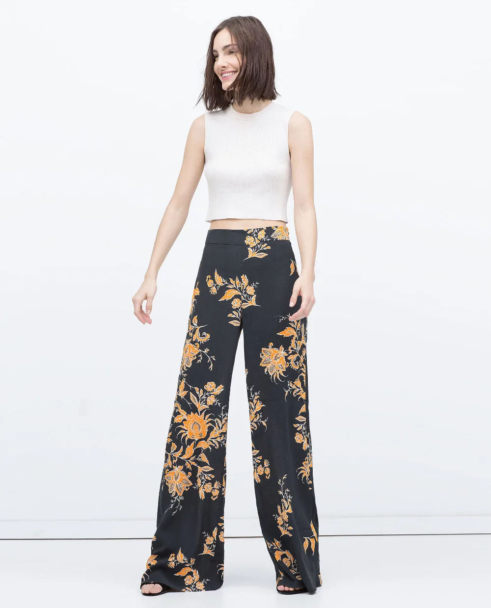 cotton flare pants