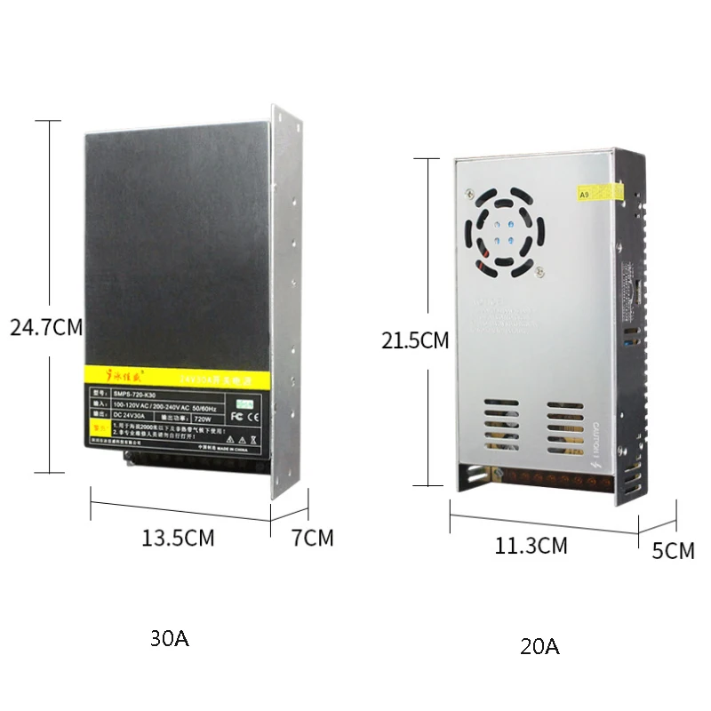 DC 24V 3A 5A 10A 15A 20A освещения трансформаторный источник питания адаптер питания Светодиодные ленты лаборатории 110 V/220 V