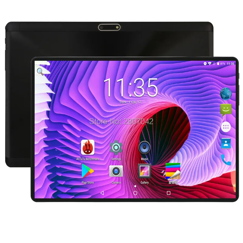 Новый 10 дюймовый планшет на Android 9 0 6 ГБ RAM 64 ROM Восьмиядерный 1280X800 2.5D IPS экран две sim