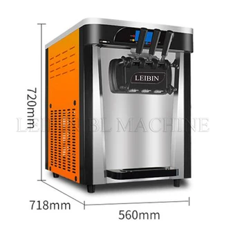 

Commercial Soft Sweet Cone Ice Cream Maker Yogurt Desktop Ice Cream machine
