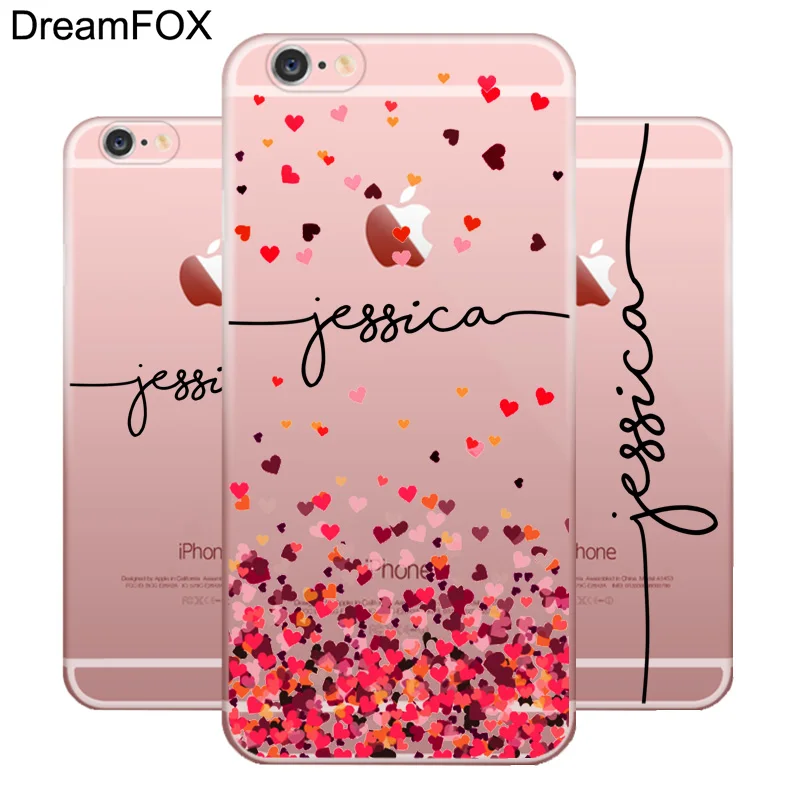 DIY اسم مخصص تصميم طباعة حالة غطاء ل فون XS XR ماكس 4 4 s 5c 5 5 s SE 6 6 s 7 8 زائد X زهرة مخصصة لينة سيليكون TPU