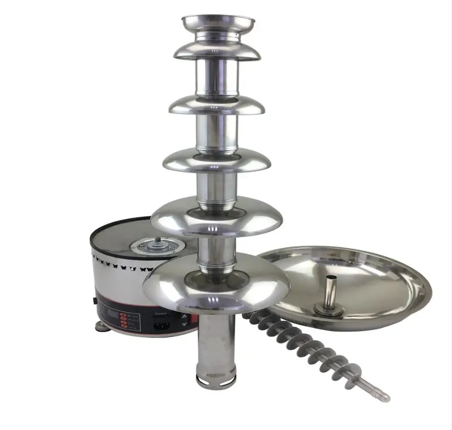 110V 220V Chocolate Melting Machine for Party wedding commercial 6 tiers 82cm chocolates fondue Chocolate Fountain Machine