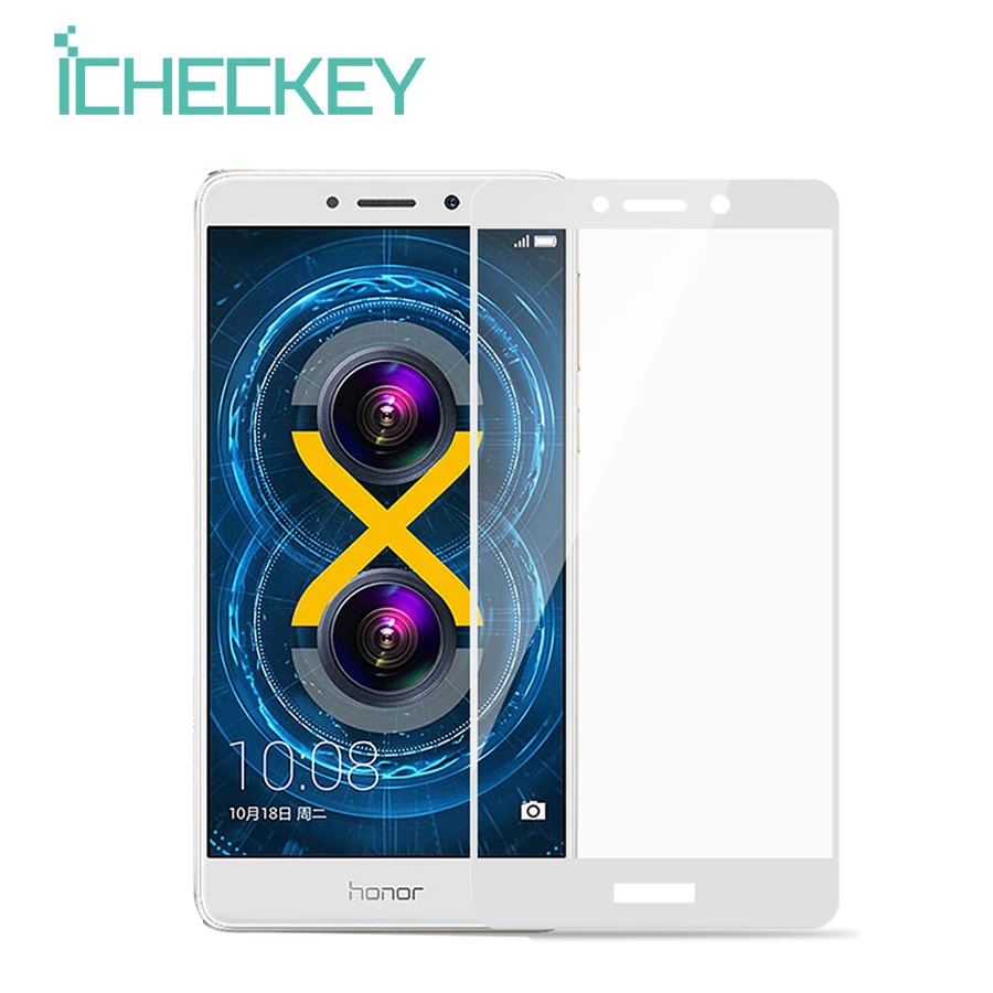 Icheckey полный охват закаленное Стекло Экран протектор для Huawei Honor 6x9 H твердость