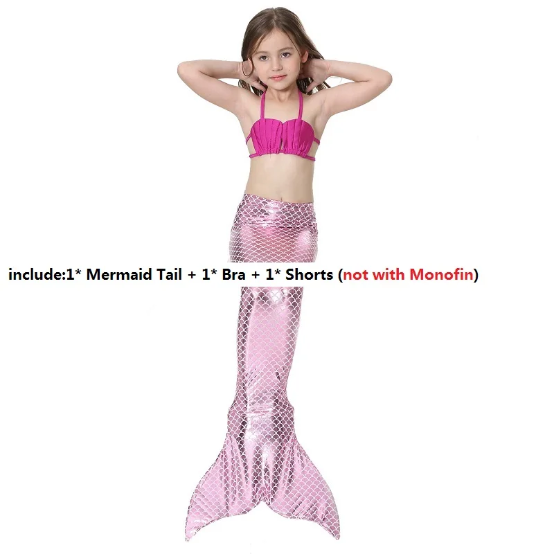 Костюм Русалочки для девочек купальный костюм детский купальник хвост русалки