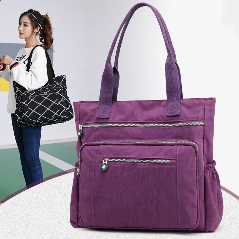 

Women Canvas Shoulder Bag Female Handbag Ladies Casual Clutch Large Capacity Shopper Bags Womens' Pouch Lady Summer Handbags