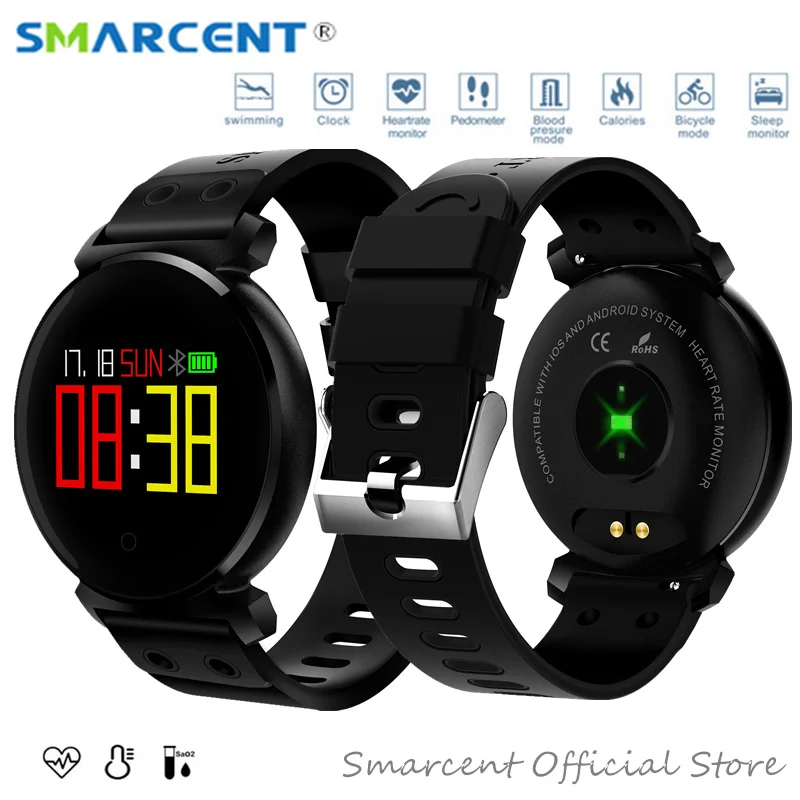 

K6 K2 IP68 Waterproof Colorful OLED Smart Band Blood Pressure Heart Rate Monitor Smart Watch Bracelet Blood oxygen Wristband