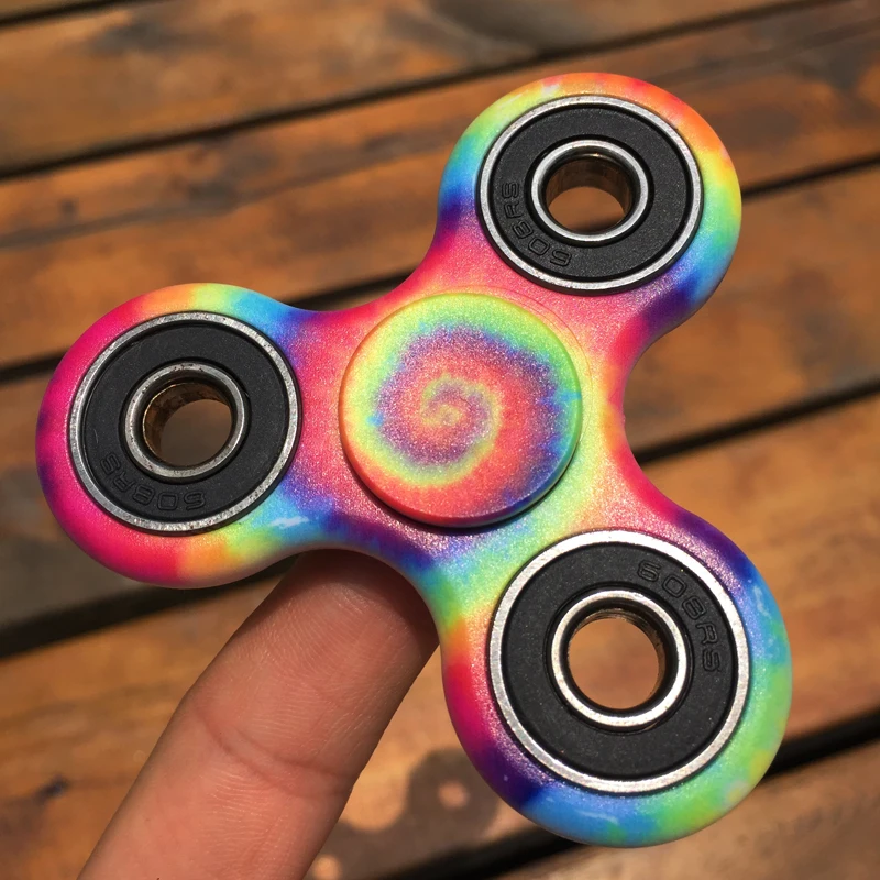 

New Colorful Rainbow Fidget Spinner EDC Finger Toys Red Hand Spinner ABS Tri-spinner Anti Stress Autism ADHD Kids/Adult Gift