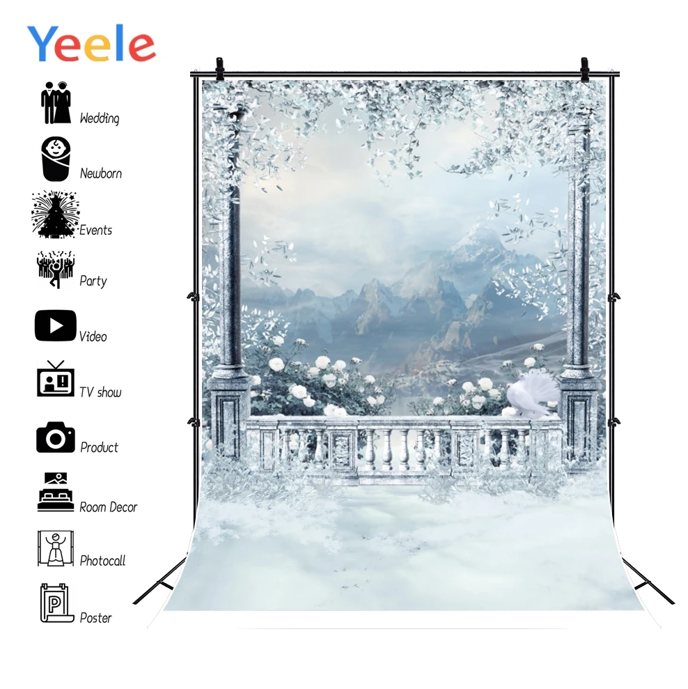 

Yeele Professional Photography Backdrops Romantic Garden Landscape Palace Floral Cloud Photographic Backgrounds For Photo Studio