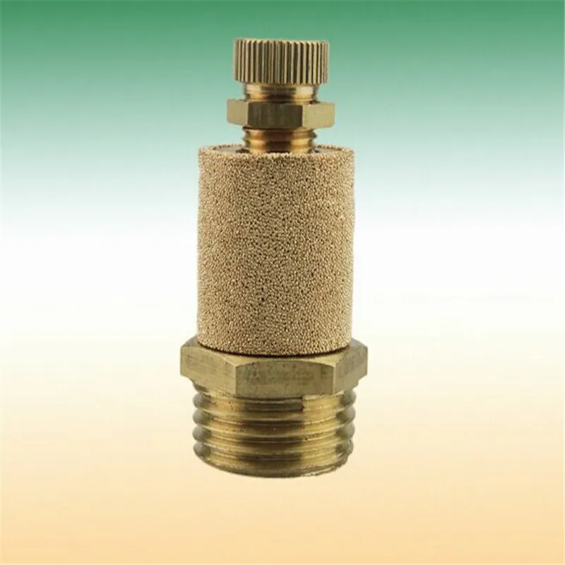 New 10Pcs/Lot Sinter Bronze Pneumatic Muffler Silencer Air Flow Speed