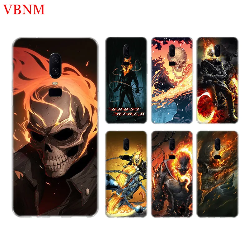 Ghost Rider Cage Funny Phone Back Case For font b OnePlus b font font b 7