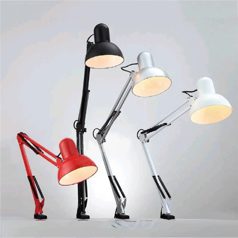 

Desk Lamp Led Flexible Desk Lamp Home Office Led E27 Screw Base LED Metal Architect Table Lamp Adjustable Folding Reading Light