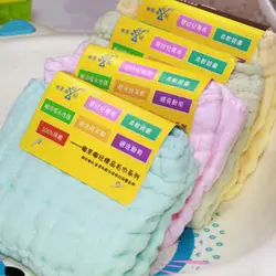 2018 Новый 6 слоев медицинской марли мыть синий/зеленый/розовый/желтый цвет четыре цвета невинных детские мягкие Детские полотенце TRQ0210