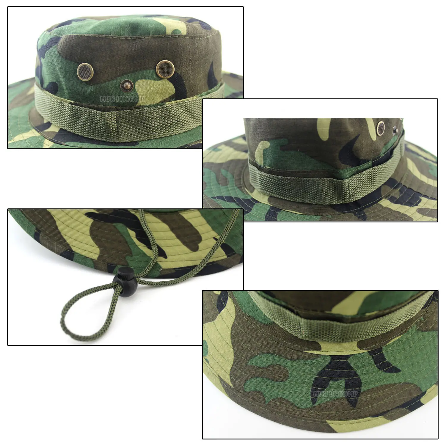Унисекс классический американский военный армейский Стиль GI BOONIE Буш шляпа для джунглей солнцезащитная Кепка хлопок Рипстоп