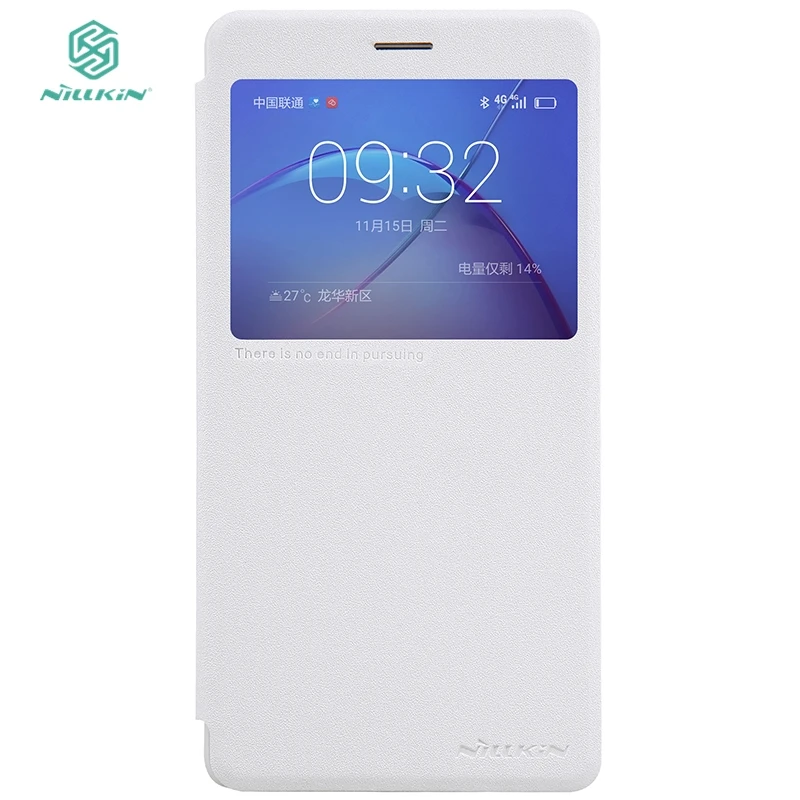 Чехол для Huawei Honor 6X 2016 Оригинальный флип-чехол NILLKIN из искусственной кожи с
