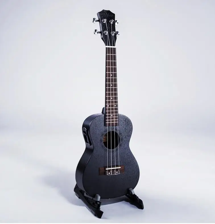 

23 inch black peach core electric box with EQ ukulele 4 string small guitar free shipping