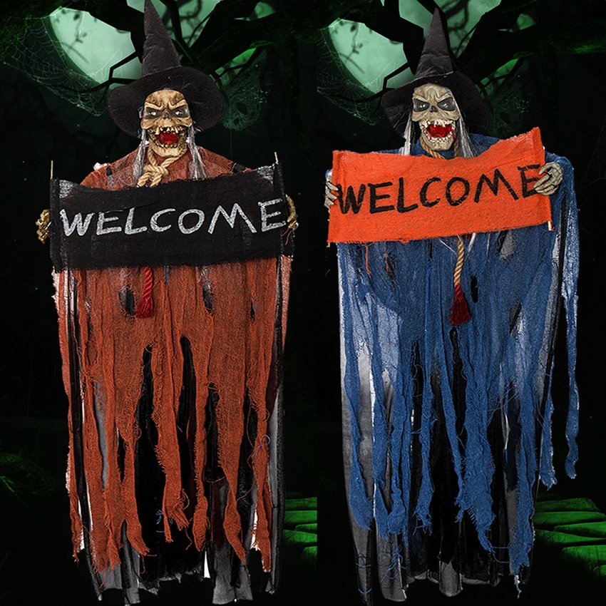 Halloween Decoration Horror Hanging Ghost Decorations Eyes Bright