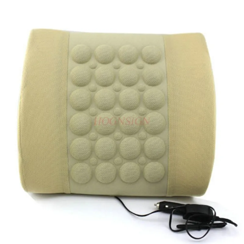 Car Lumbar Electric Massage Pillow Vehicles Waist Seat Backrest Support