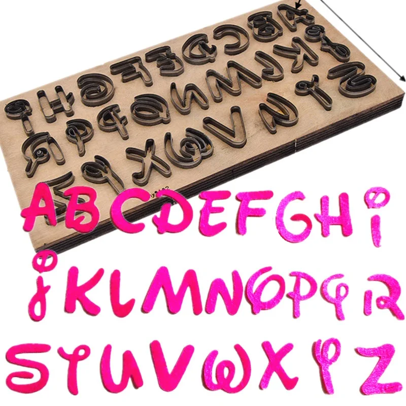 

Laser cutting die alphabet suit leather creative birthday present new wooden mould metal cutting dies for scrapbooking