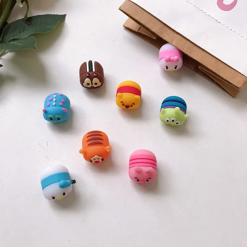 Cute Bite Cartoon Q Animal Pig Cable Protector for iPhone 6 7 8 X XS Cord Protection Protective Cover USB Charging Cable Winder Cute Bite Cartoon Q Animal Pig Cable Protector for iPhone 6 7 8 X XS Cord Protection Protective Cover USB Charging Cable Winder