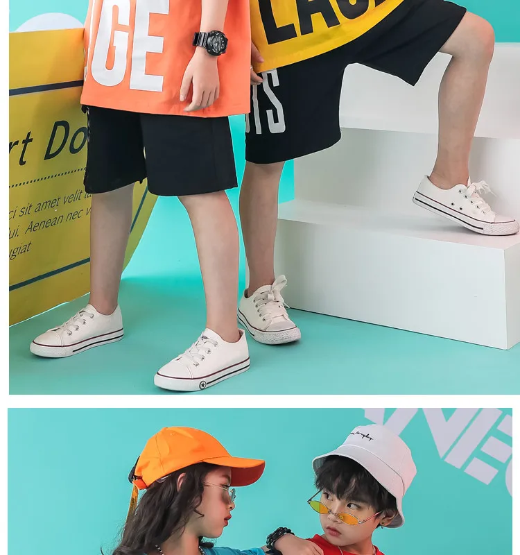 Summer 2019 baby girls Boys clothing set 6 8 10 12 14 Years hiphop tshirt pants kids jazz dance costumes toddler outfits 140 160 (6)