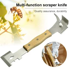 Горячее предложение многофункциональный скребок для пчелиного улья из нержавеющей стали инструмент Пчеловодство пчелиный улей ручной инструмент XH8Z MA18
