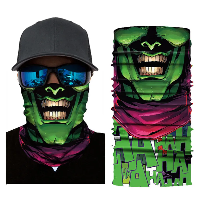 Scarf Neck Face Mask Ghost Skull Skeleton Head Bandana Shield Headband Headwear Windproof Men Bicycle Cyling Equipment #3d26 (19)