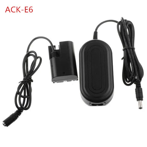 ACK-E10/ACK-E8/ACK-E18/ACK-DC40/EH-67/ACK-E6/ACK-E5 адаптер переменного тока для Canon Nikon - Цвет: ACK-E6