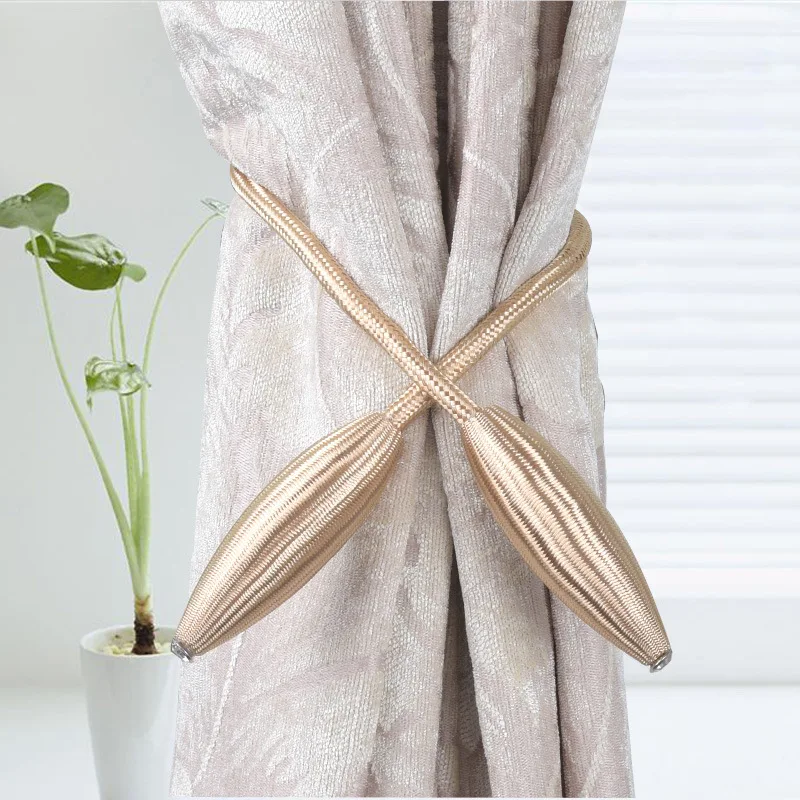 

Curtain Tiebacks Simple Modern Curtains Rope Strap Free Style Curtain Clip Bedroom Living Room Creative Curtain Buckle 8A1057