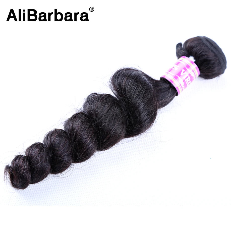 

Unprocessed Peruvian Virgin Hair Loose Wave 1 Bundle Virgin Human Hair Bundles Loose Curly Virgin Hair 100% Human Hair Weaving