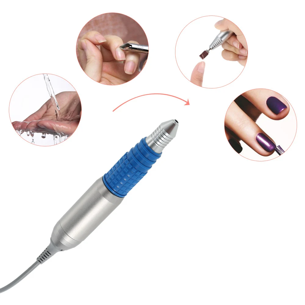 Профессиональная электрическая дрель для маникюра, 30000 об/мин, ручка для маникюра, пилочка для ногтей, инструмент для маникюра, разные цвета