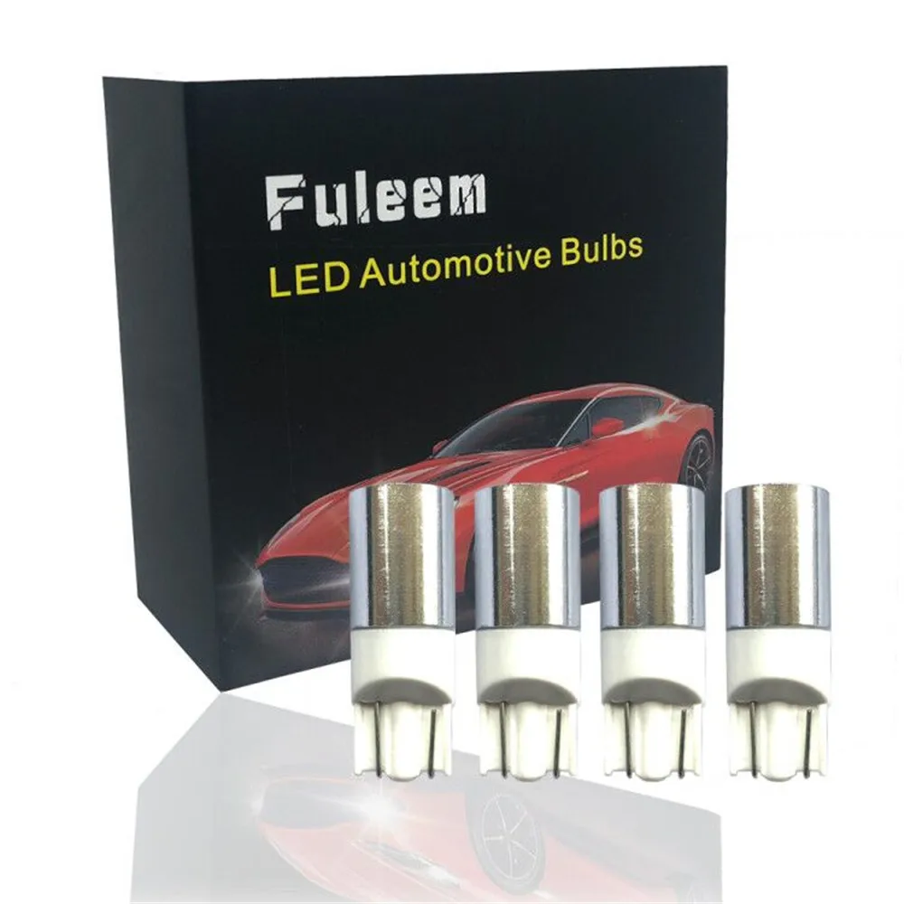 Fuleem 4 шт. T10 W5W белая CSP 2525 сменная лампа без ошибок для автомобиля фото карта дверь