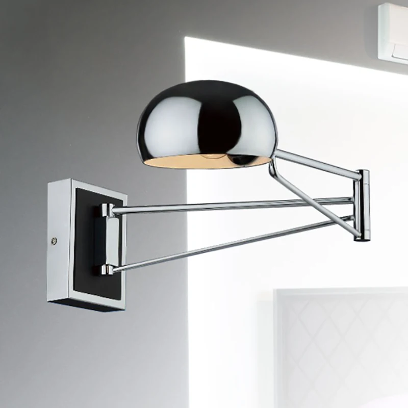 

moder led wall lamp for home bedroom dinning living room vintage wall led light flexible hose beside wall lamp Sconce Light